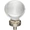 Jeffrey Alexander 1-3/8" Diameter Satin Nickel Sphere Glass Harlow Cabinet Knob G130L-SN - alternate 1